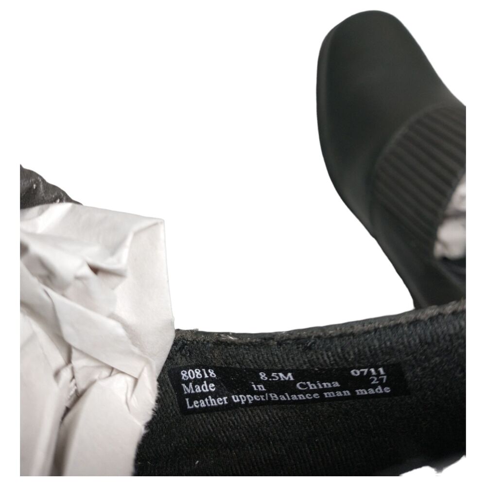 Clarks Womens Bendables Gray Leather Size 8.5M Thoughtful Q Comfort Block Heels - Picture 9 of 9